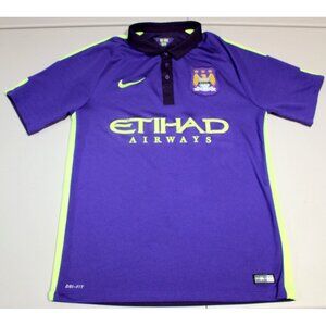 Manchester City Football Club 2014-2015 Original Jersey Medium Nike Purple
